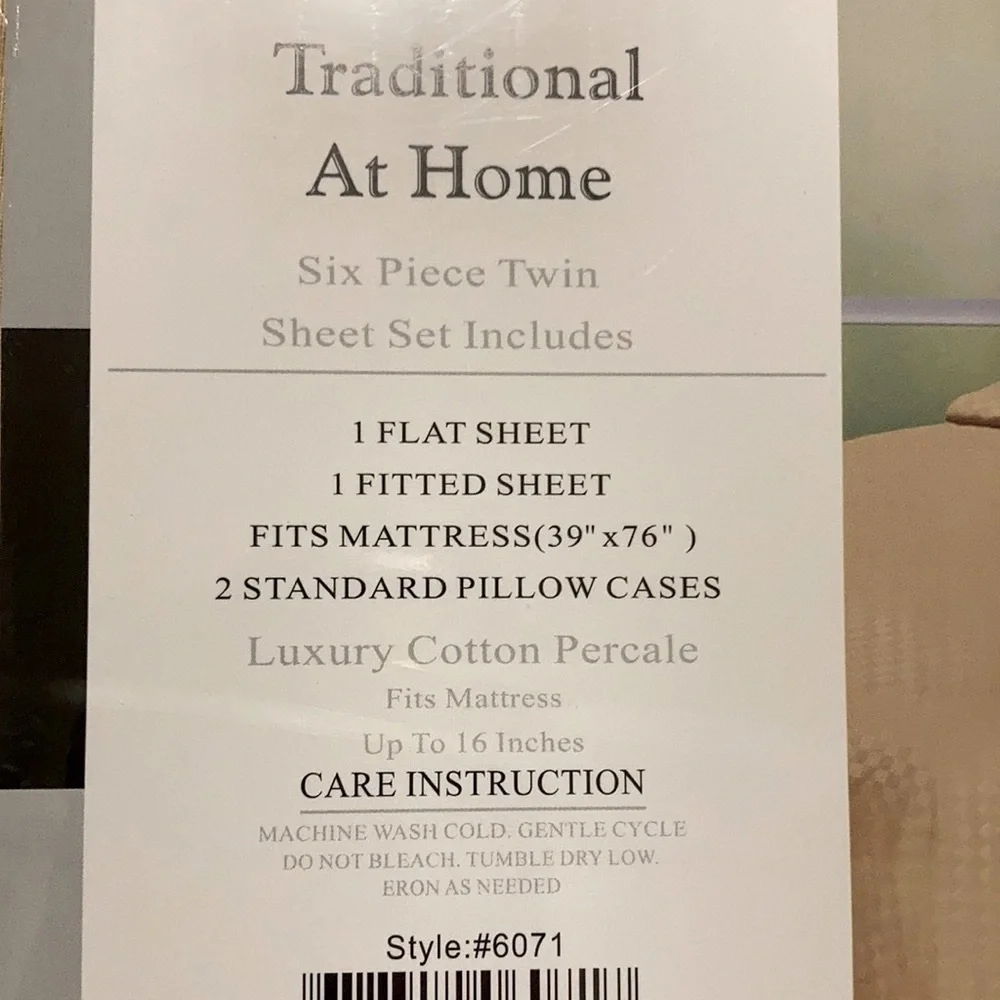 Traditional At Home 4pc Twin Sheet Set golden Sunflower checkerboard embossed